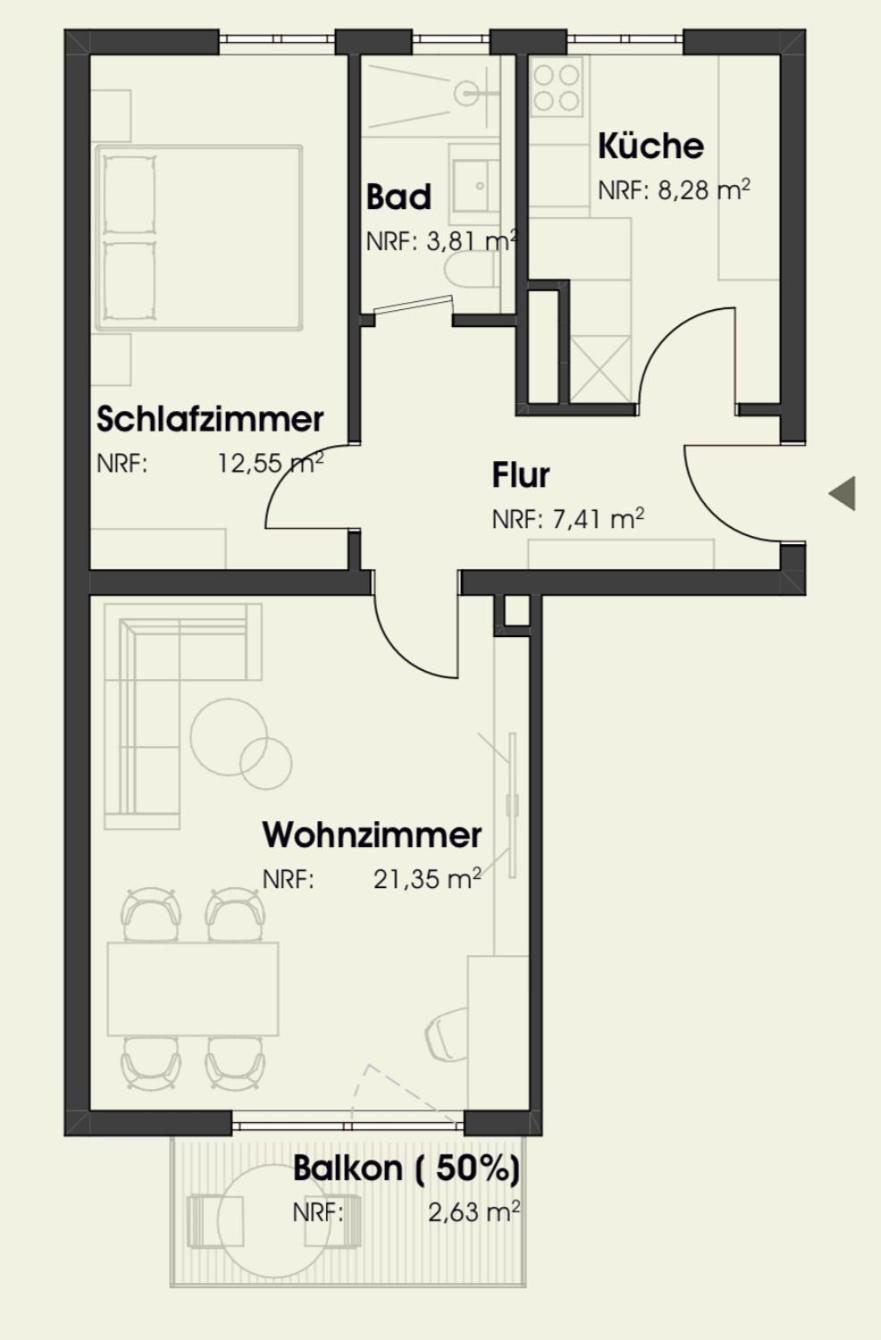 New-York Appartment, 2 Zimmer, Zentral Naehe Bahnhof Wilhelmshoehe Kassel Luaran gambar